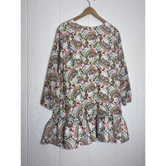 CYNTHIA ROWLEY Silk Floral Babydoll Mini Dress US 4 - Picture 10 of 16